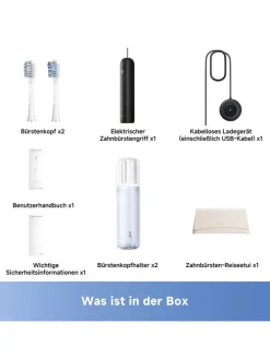 Schallzahnbürste ''Fresh Pro'' in Schwarz