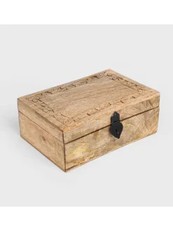 Schatulle "Sombre" in Braun - (B)26 x (H)10 x (T)18 cm