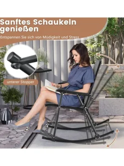 Schaukelstühle 2er Set in Grau