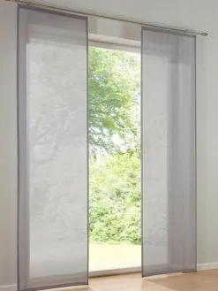 Schiebevorhang in Grau