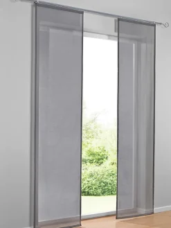 Schiebevorhang in Grau