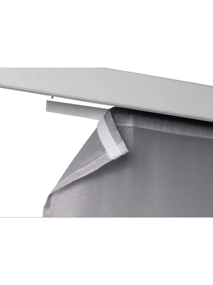 Schiebevorhang in Grau