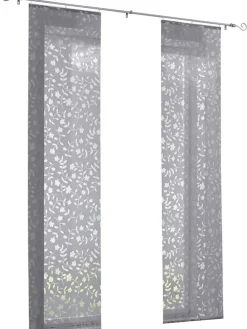 Schiebevorhang in Grau