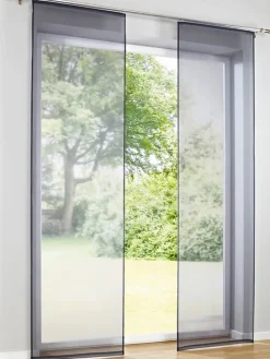 Schiebevorhang in Grau