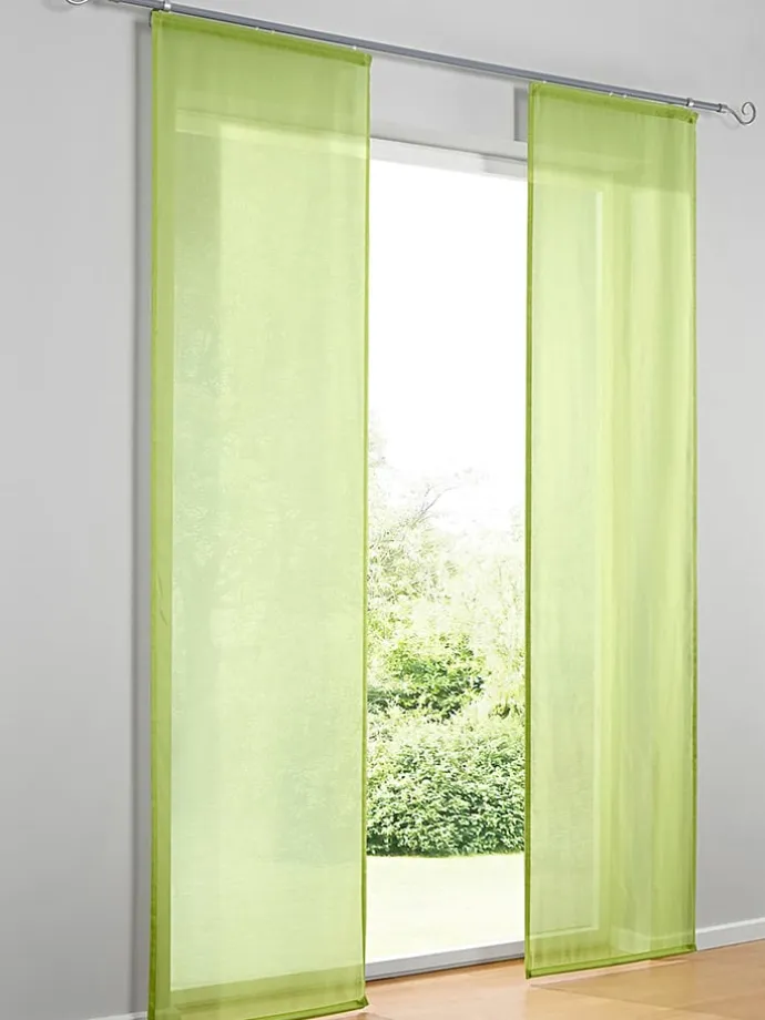 Schiebevorhang in Grün