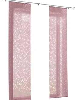 Schiebevorhang in Rosa