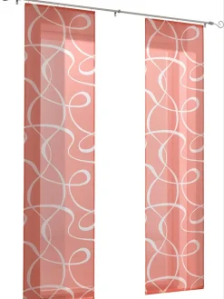 Schiebevorhang in Rot