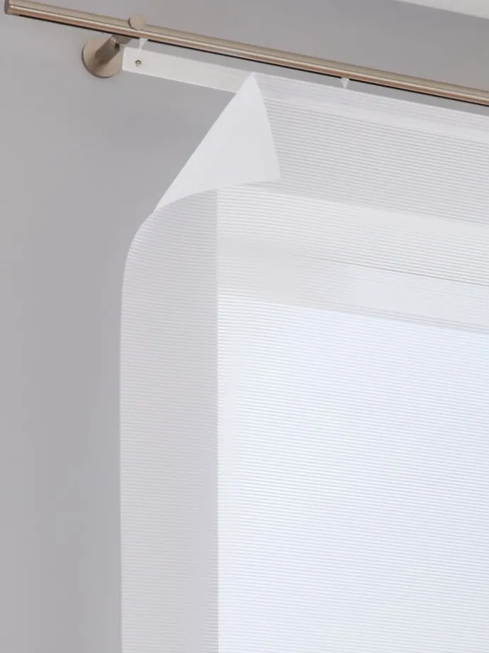 Schiebevorhang in weiß-bedruckt