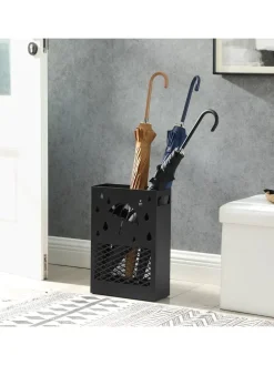 Schirmständer in Schwatz - (B)28 x (H)41 x (T)12 cm