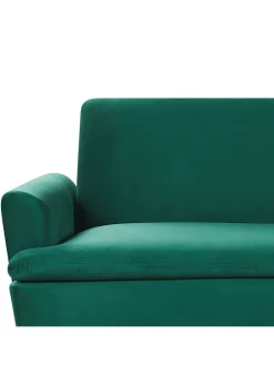 Schlafsofa VETTRE in Grün/Gold - (W) 210 x (H) 88 x (L) 84 cm