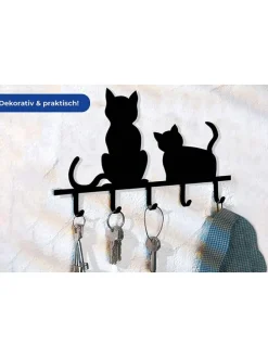 Schlüsselboard in Schwarz - (B)20 x (H)15 cm