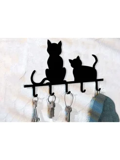 Schlüsselboard in Schwarz - (B)20 x (H)15 cm