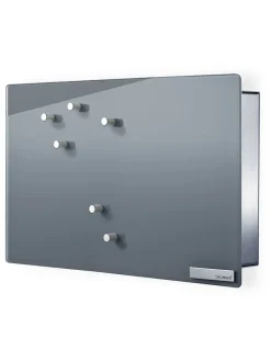 Schlüsselkasten "Velio" in Grau - (B)30 x (H)20 cm