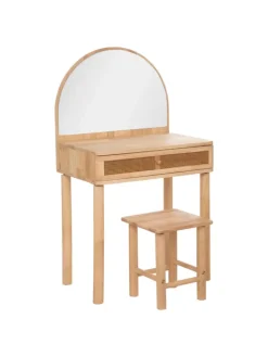 Schminktisch für Kinder in braun