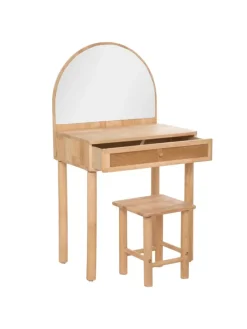 Schminktisch für Kinder in braun