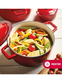 Schmortopf in Rot - Ø 30 cm