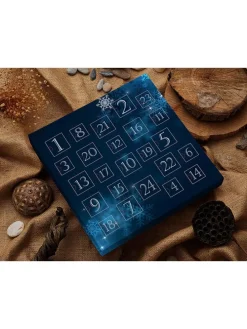 Schmuck-Adventskalender in Dunkelblau