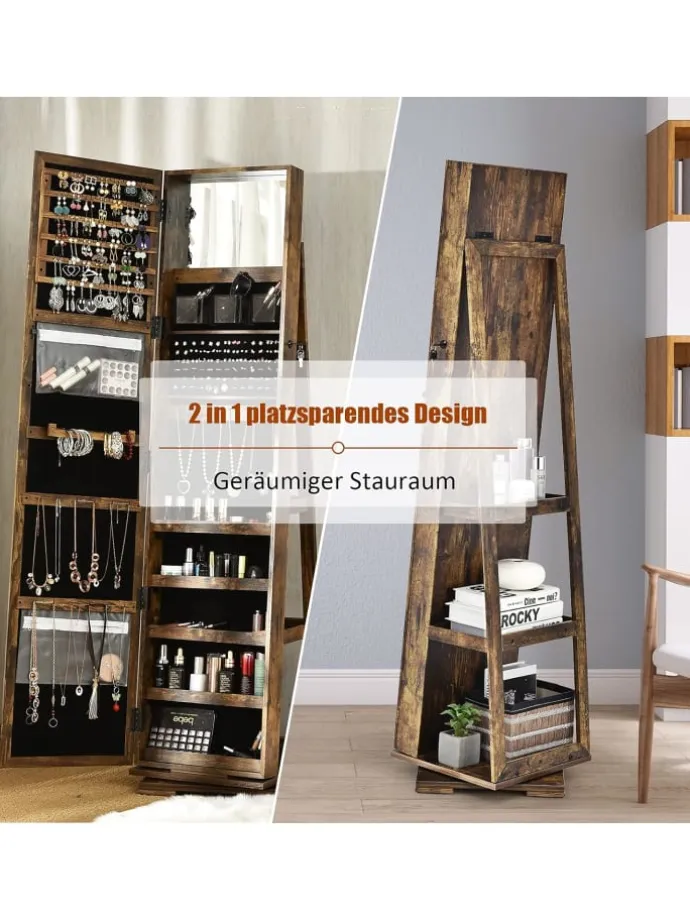 Schmuckaufbewahrung in Taupe