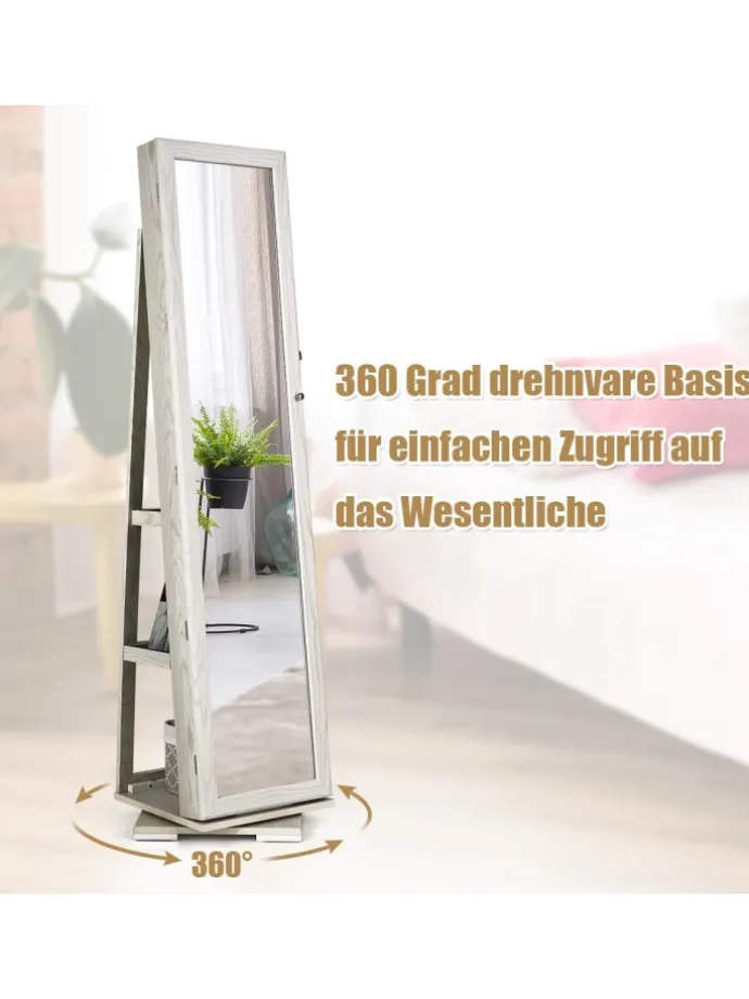 Schmuckaufbewahrung in Weiß