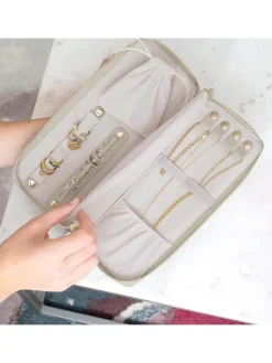 Schmucketui in Creme - (B)24,5 x (H)10,5 x (T)3 cm