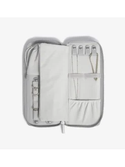 Schmucketui in Grau - (B)24,5 x (H)10,5 x (T)3 cm