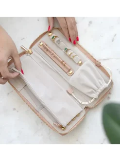 Schmucketui in Rosa - (B)24,5 x (H)10,5 x (T)3 cm