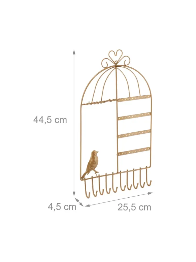 Schmuckhalter in Gold - (B)25,5x (H)44,5 x (T)4,5 cm