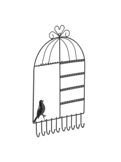 Schmuckhalter in Schwarz - (B)25,5x (H)44,5 x (T)4,5 cm