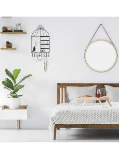 Schmuckhalter in Schwarz - (B)25,5x (H)44,5 x (T)4,5 cm