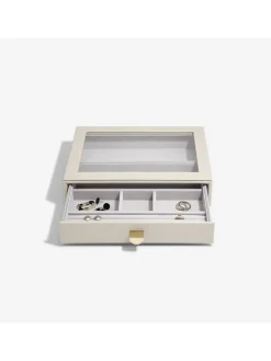 Schmuckkasten "Classic" in Creme - (B)25 x (H)18 x (T)5,6 cm