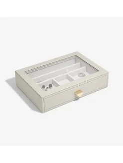 Schmuckkasten "Classic" in Creme - (B)25 x (H)18 x (T)5,6 cm