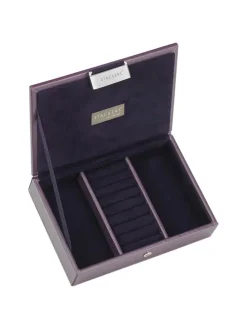 Schmuckkasten in Lila - (B)18 x (H)12,5 x (T)4,5 cm