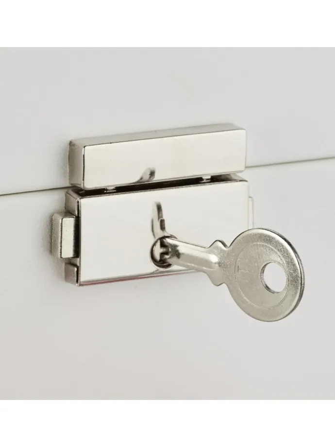 Schmuckkasten in Weiß - (B)23 x (H)9,5 x (T)17,5 cm