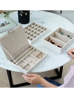 Schmuckkasten in Weiß - (B)25 x (H)18 x (T)13,7 cm