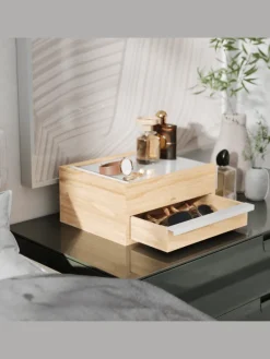 Schmuckkasten Stowit weiß 26 x 22 x 12cm in weiß