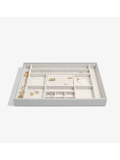 Schmuckkiste in Grau - (B)36 x (H)25 x (T)4 cm