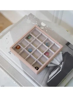 Schmuckkiste in Rosa - (B)15 x (H)15 x (T)3 cm