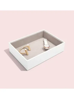 Schmuckkiste in Weiß - (B)25 x (H)18 x (T)6 cm