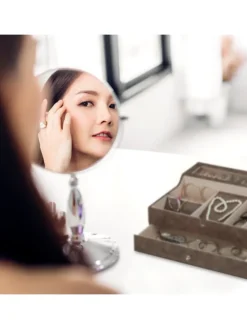 Schmuckkästchen in Braun - (B)34 x (H)13 x (T)31 cm