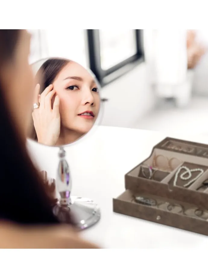 Schmuckkästchen in Braun - (B)34 x (H)13 x (T)31 cm