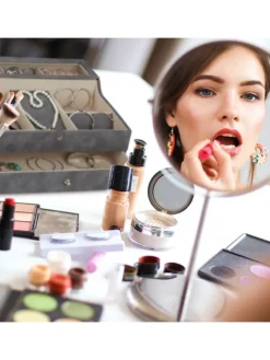 Schmuckkästchen in Grau - (B)34 x (H)13 x (T)31 cm