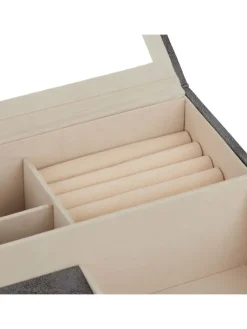 Schmuckkästchen in Grau - (B)34 x (H)13 x (T)31 cm