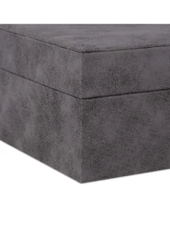 Schmuckkästchen in Grau - (B)29 x (H)10 x (T)20 cm