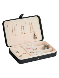 Schmuckkästchen in Schwarz - (B)21 x (H)4,5 x (T)14,5 cm