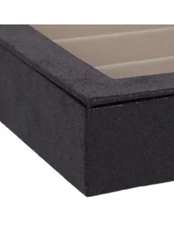 Schmuckkästchen in Schwarz - (B)30 x (H)5 x (T)21 cm
