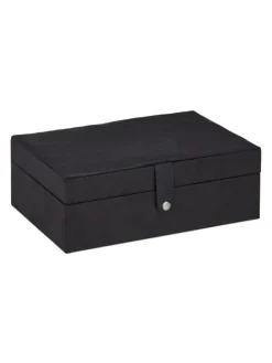 Schmuckkästchen in Schwarz- (B)29 x (H)10 x (T)20 cm