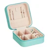 Schmuckkästchen in Türkis - (B)10 x (H)5 x (T)10 cm