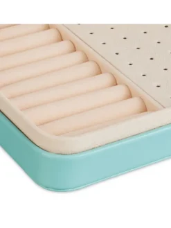 Schmuckkästchen in Türkis - (B)21 x (H)4,5 x (T)14,5 cm