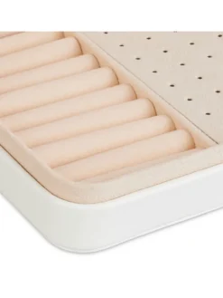 Schmuckkästchen in Weiß - (B)21 x (H)4,5 x (T)14,5 cm