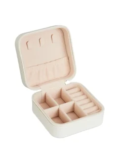 Schmuckkästchen in Weiß - (B)10 x (H)5 x (T)10 cm